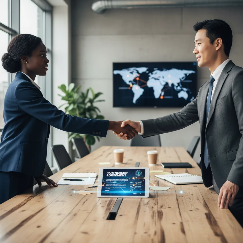 Los smart contracts automatizan los acuerdos comerciales, garantizando un cumplimiento transparente.