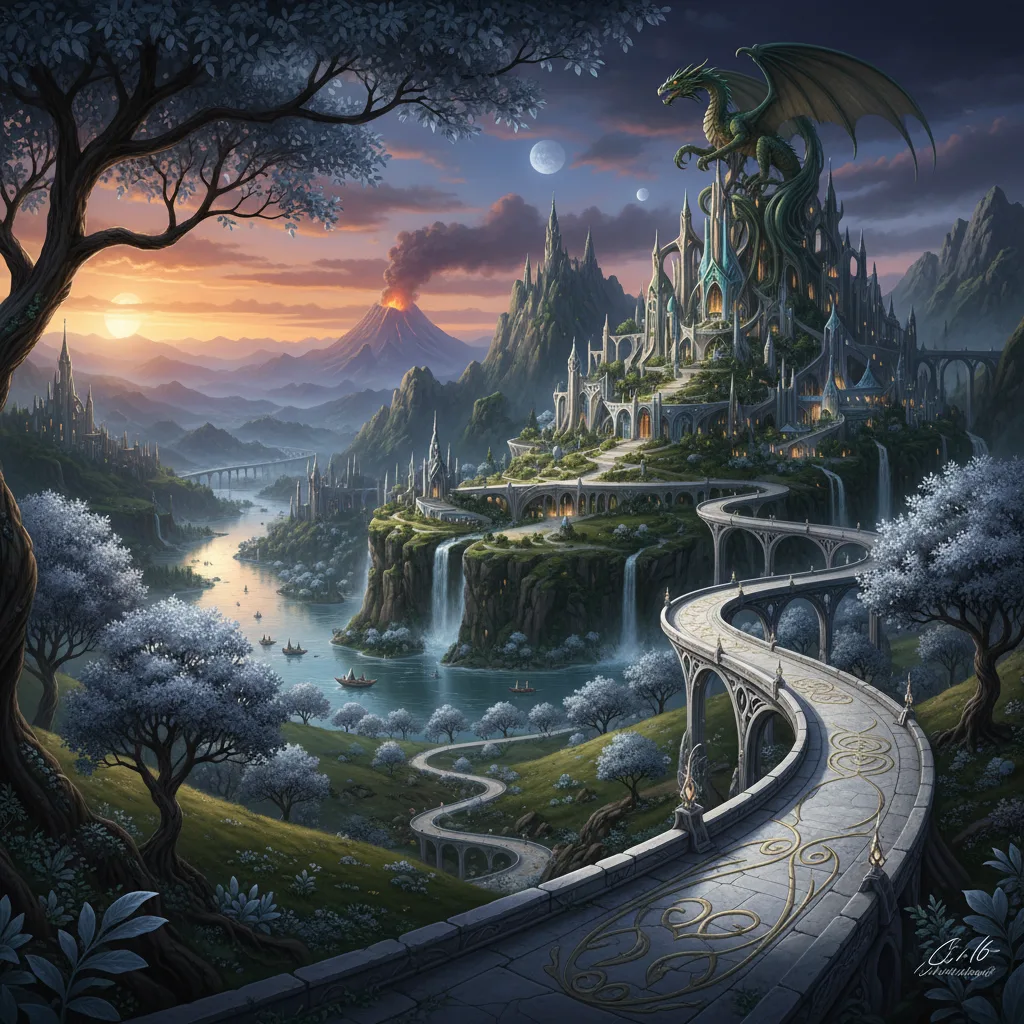 Vista epica della Terra di Mezzo da Gli Anelli del Potere in uno straordinario 4K HDR.