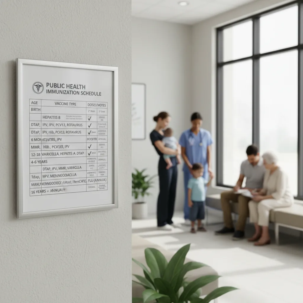 An official vaccination chart, or immunization schedule, serves as a critical guide, outlining recom
