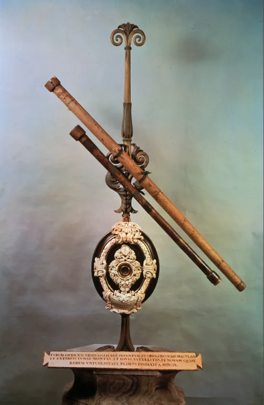 Galileo Galilei's improved telescope, though simple by modern standards, allowed him to make groundb