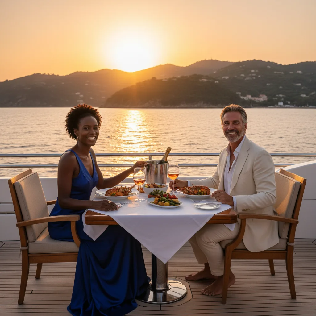 Couple enjoying luxurious travel, comfortable retirement.