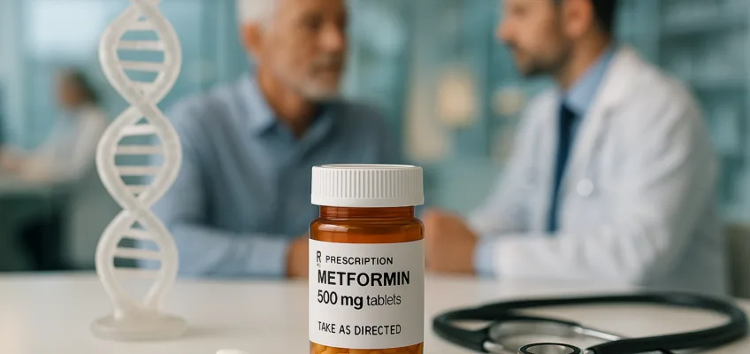 Metformin, a widely used drug for type 2 diabetes, is currently a subject of significant anti-aging 