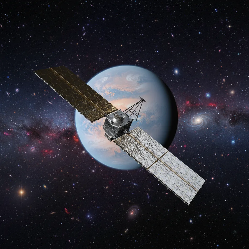 Le JWST observant une exoplanète lointaine.