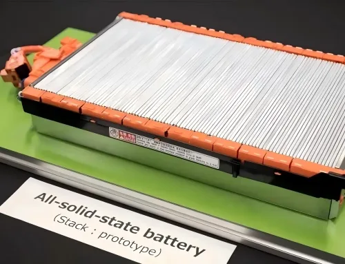 Una celda prototipo de batería de estado sólido, que representa una importante 'nueva frontera' en el almacenamiento de energía. Estas b