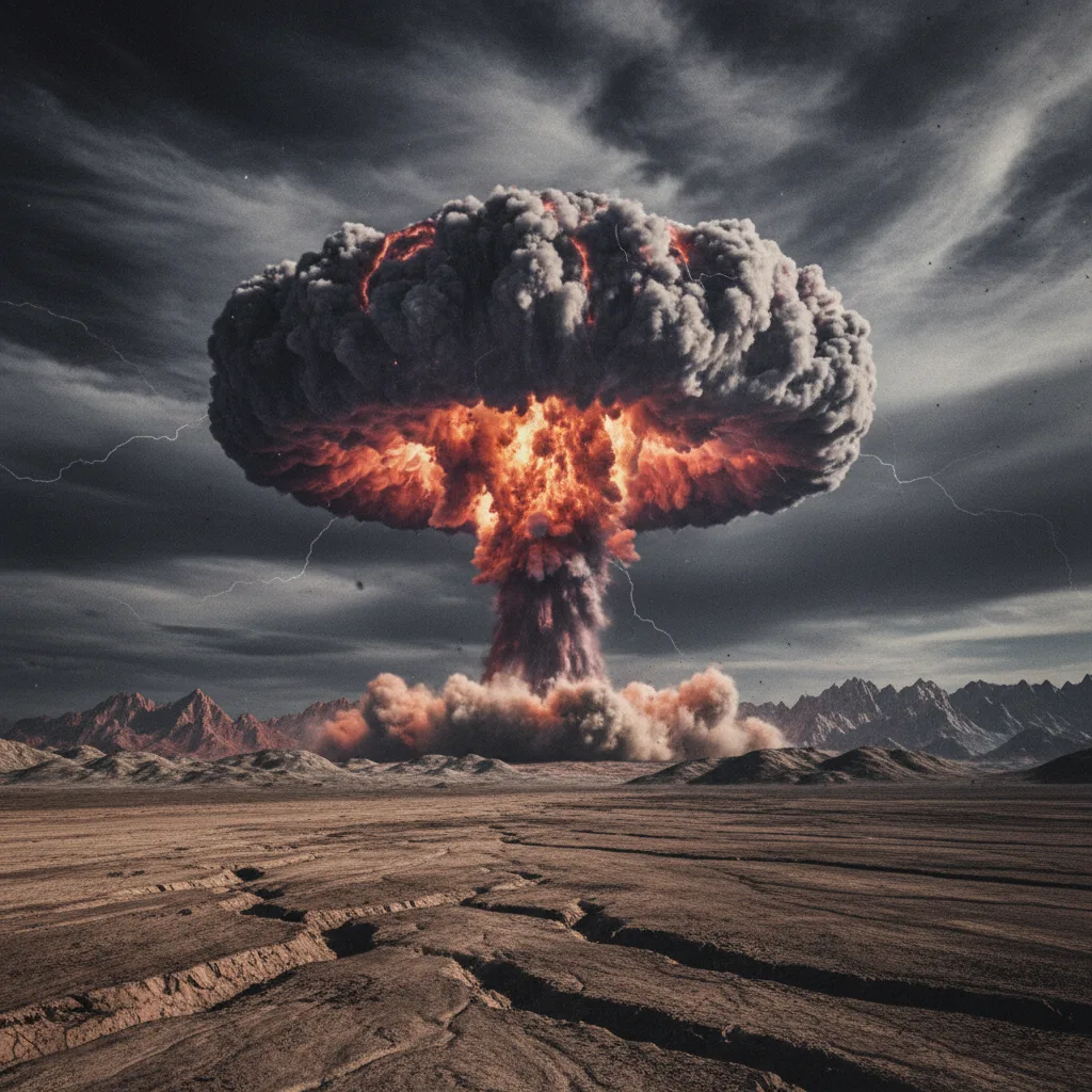 North Korea's first nuclear test on October 9, 2006, which produced a mushroom cloud like this, mark