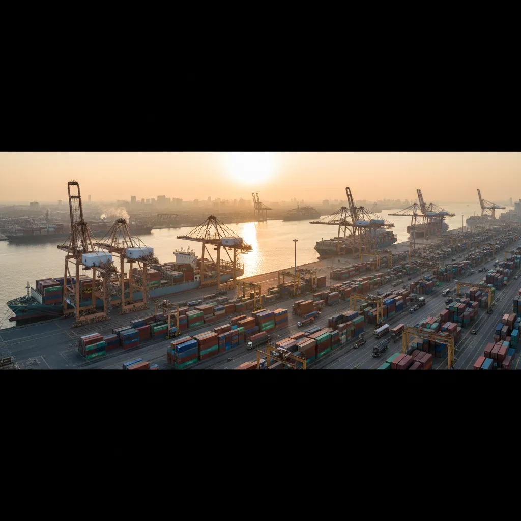 Hub logistico globale, ottimizzato per efficienza e operazioni complesse.