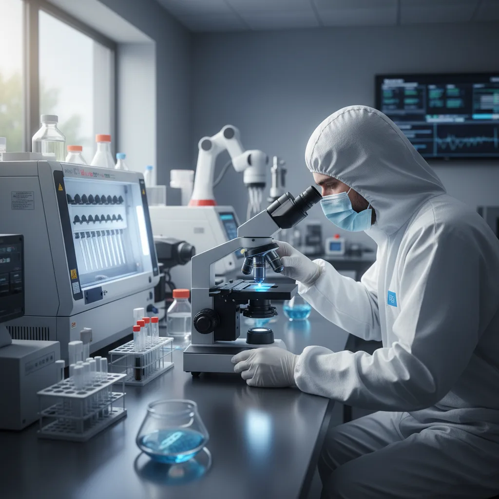 Ciencia forense moderna: análisis de ADN en un laboratorio.