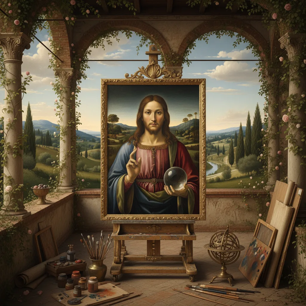 Le Salvator Mundi de Léonard de Vinci, un chef-d'œuvre de l'art de la Renaissance.